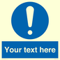 MV3002: Custom mandatory sign