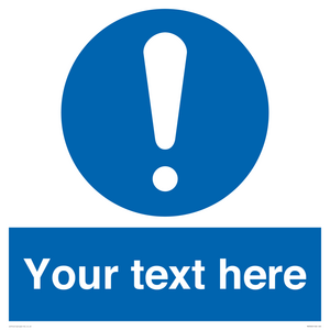 MV3002: Custom mandatory sign