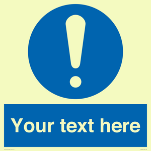 MV3002: Custom mandatory sign