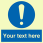MV3002: Custom mandatory sign