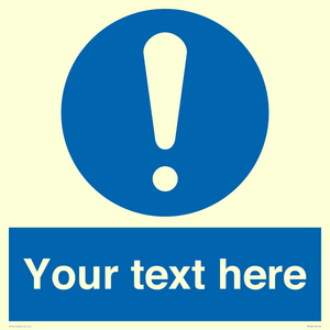 MV3002: Custom mandatory sign