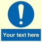 MV3002: Custom mandatory sign