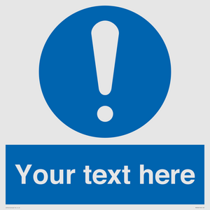 MV3002: Custom mandatory sign