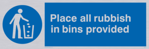 MV311: place all rubbish in bins provided