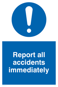 MV313: report all accidents immediately