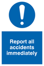MV313: report all accidents immediately