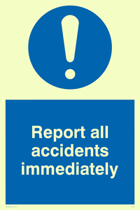 MV313: report all accidents immediately