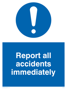 MV313: report all accidents immediately