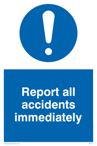 MV313: report all accidents immediately