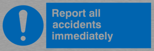 MV313: report all accidents immediately