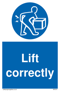 MV314: lift correctly