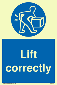MV314: lift correctly