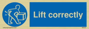 MV314: lift correctly