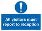 MV318: all visitors must report to reception