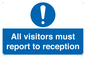 MV318: all visitors must report to reception