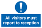 MV318: all visitors must report to reception