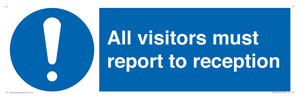 MV318: all visitors must report to reception