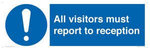 MV318: all visitors must report to reception