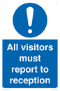 MV318: all visitors must report to reception