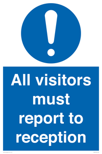 MV318: all visitors must report to reception