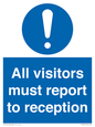 MV318: all visitors must report to reception