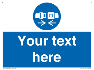 MV5107: Custom Seatbelts Sign