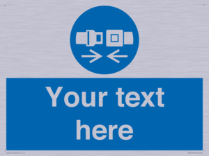 MV5107: Custom Seatbelts Sign
