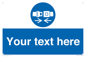 MV5107: Custom Seatbelts Sign