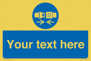 MV5107: Custom Seatbelts Sign