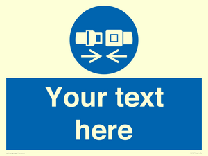 MV5107: Custom Seatbelts Sign