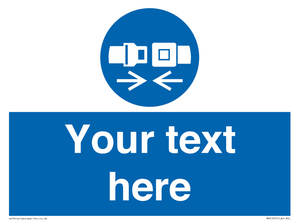 MV5107: Custom Seatbelts Sign