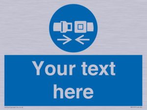 MV5107: Custom Seatbelts Sign