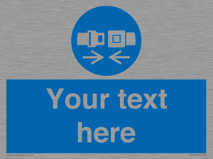 MV5107: Custom Seatbelts Sign