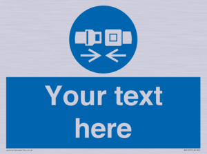 MV5107: Custom Seatbelts Sign