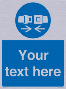 MV5107: Custom Seatbelts Sign