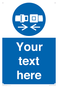 MV5107: Custom Seatbelts Sign