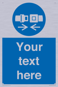 MV5107: Custom Seatbelts Sign