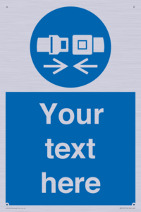MV5107: Custom Seatbelts Sign