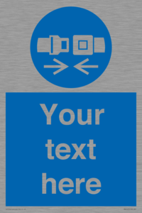 MV5107: Custom Seatbelts Sign
