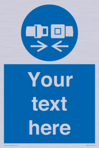 MV5107: Custom Seatbelts Sign