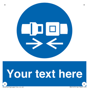 MV5107: Custom Seatbelts Sign