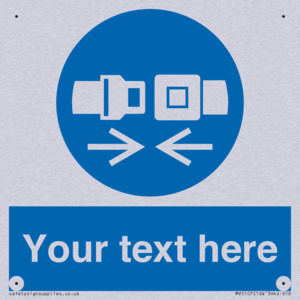MV5107: Custom Seatbelts Sign