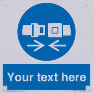 MV5107: Custom Seatbelts Sign