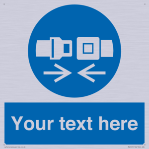 MV5107: Custom Seatbelts Sign