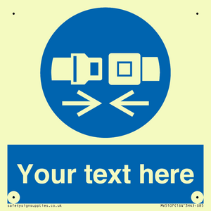 MV5107: Custom Seatbelts Sign