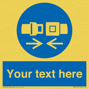 MV5107: Custom Seatbelts Sign