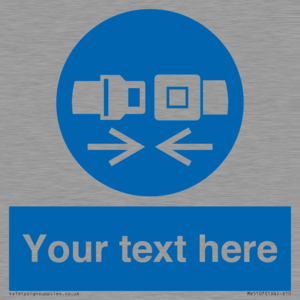 MV5107: Custom Seatbelts Sign