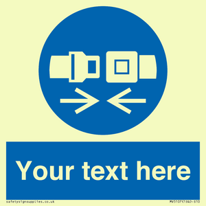 MV5107: Custom Seatbelts Sign