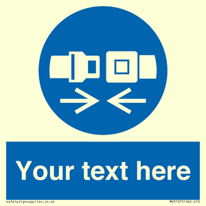 MV5107: Custom Seatbelts Sign
