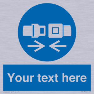 MV5107: Custom Seatbelts Sign